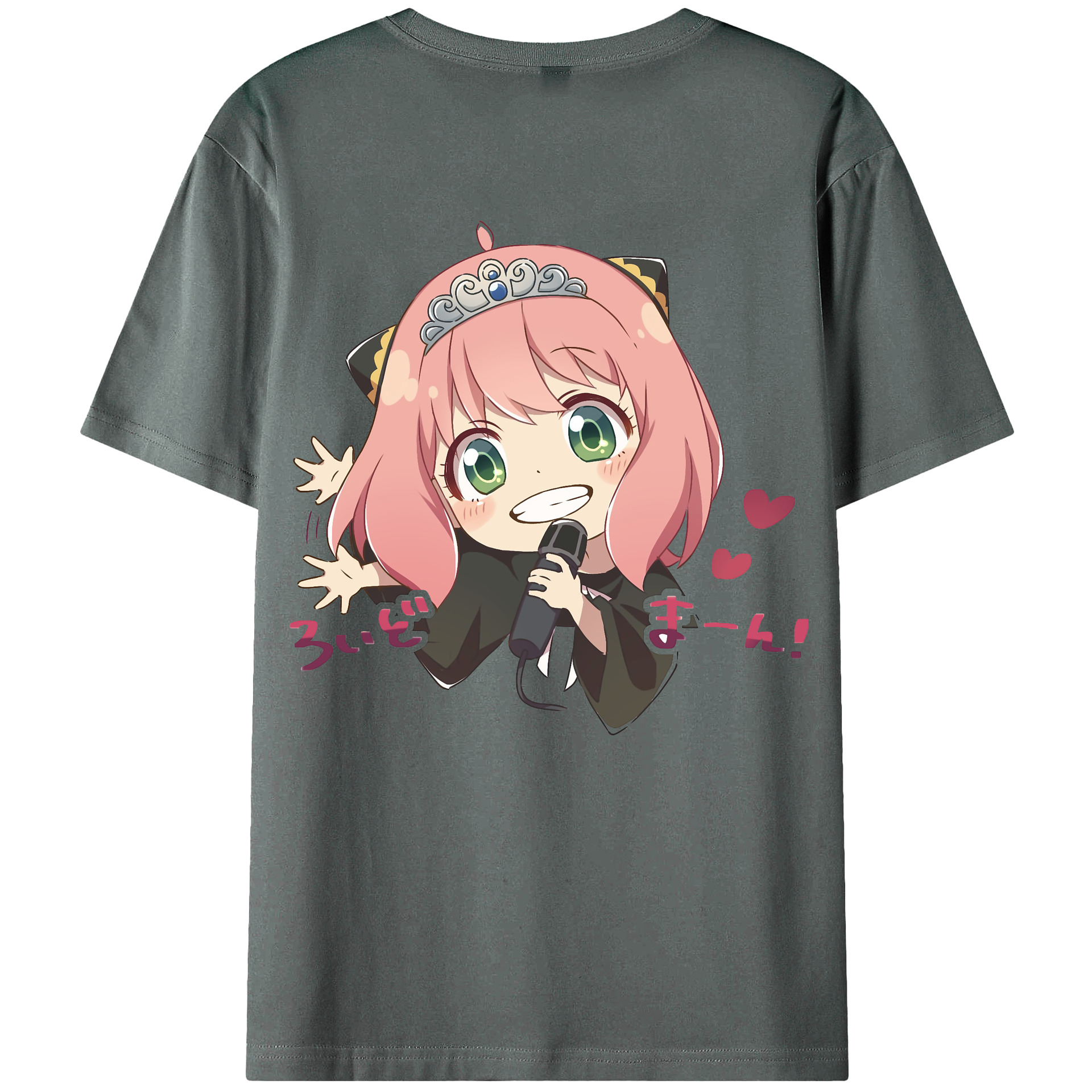（画像用） SPY×FAMILY间谍家家酒 綿100％ メンズ半袖Tシャツ（バックプリント） 通気性